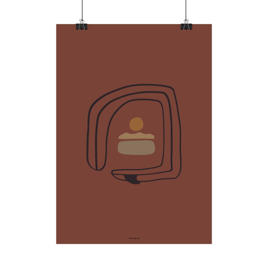 Twisted Surfboard Poster