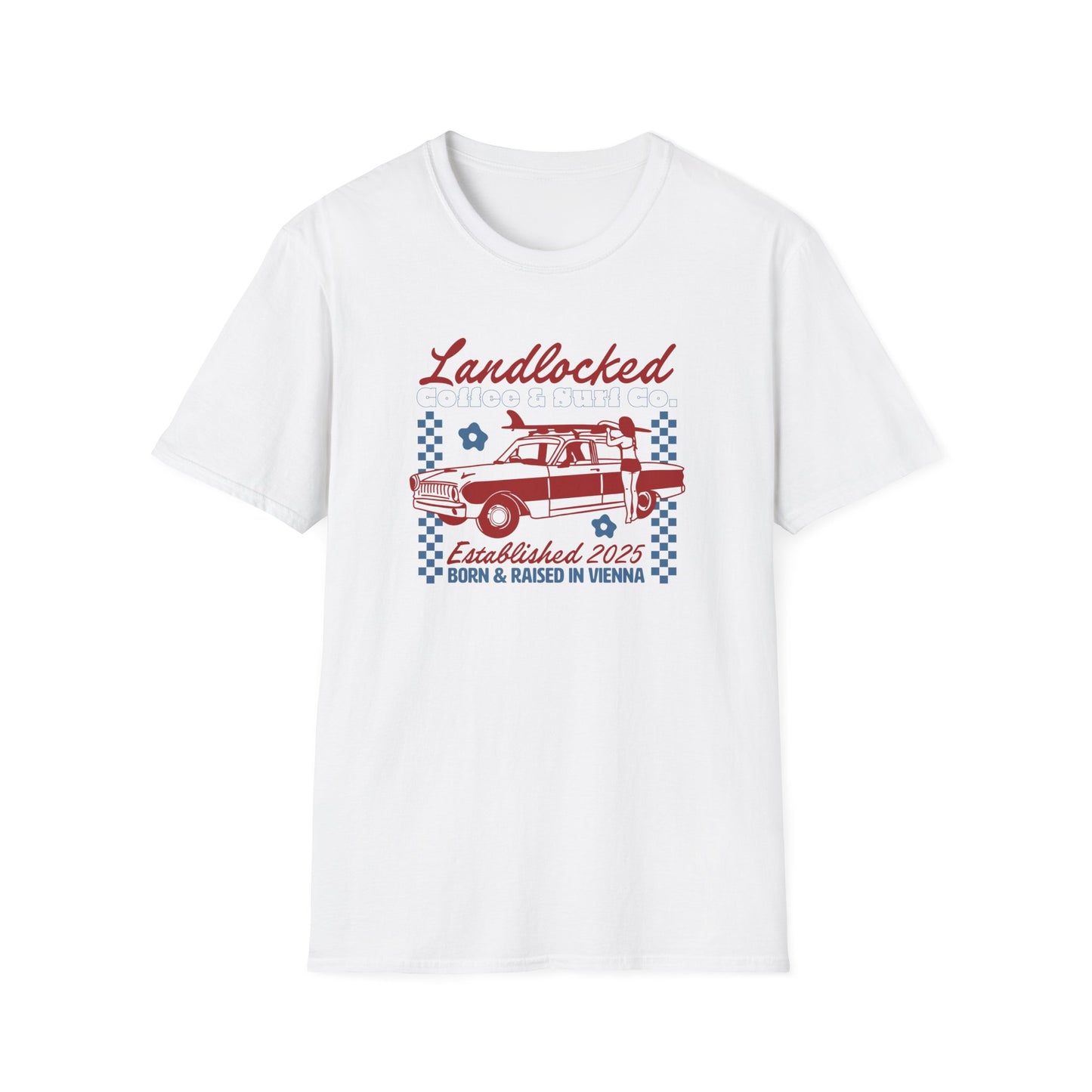 Landlocked Acid Washed Vintage Car Shirt