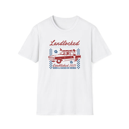 Landlocked Acid Washed Vintage Car Shirt