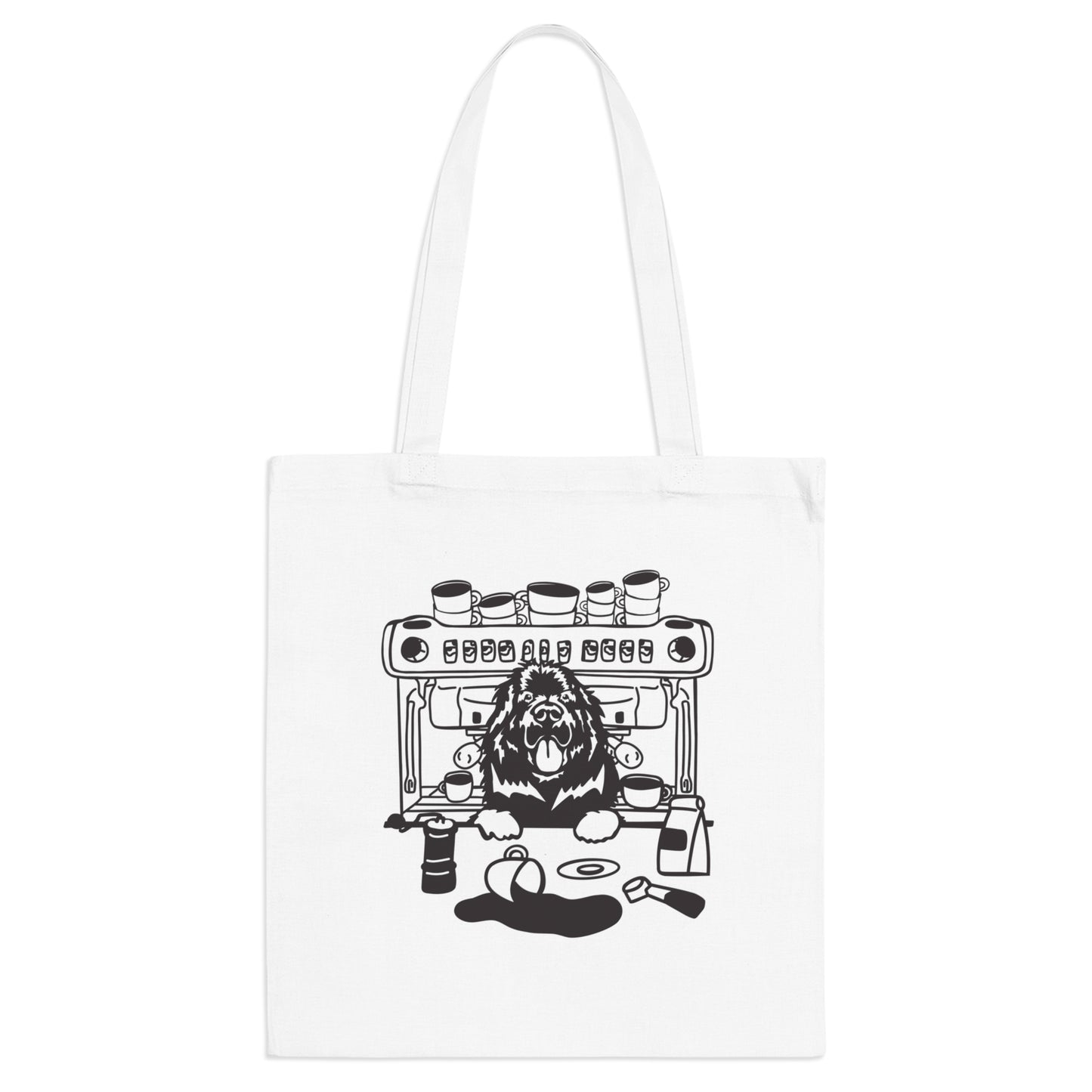 Coffee Dog Tote Bag