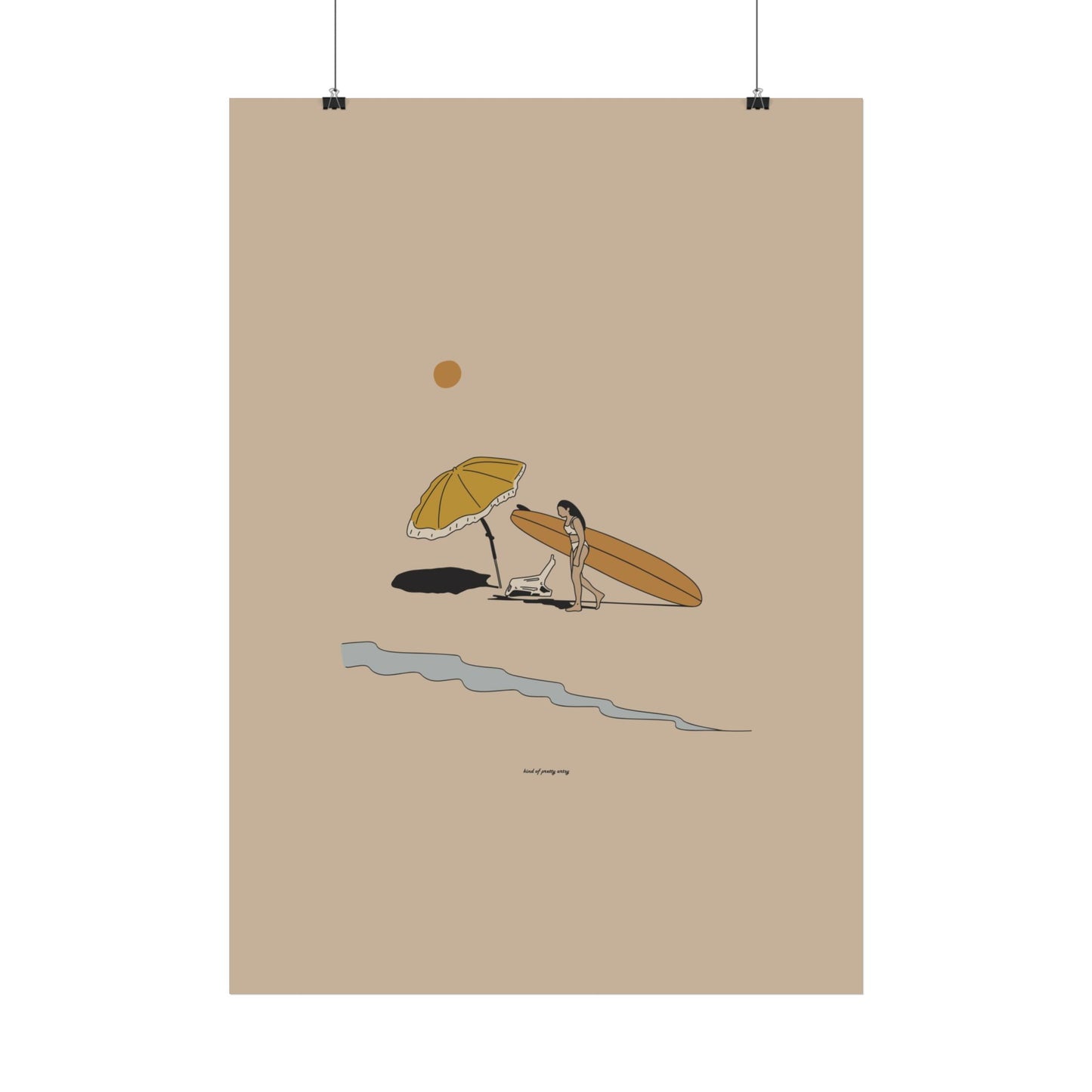 A day at the beach Poster