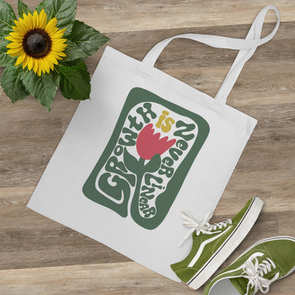 Growth is never linear Tote Bag