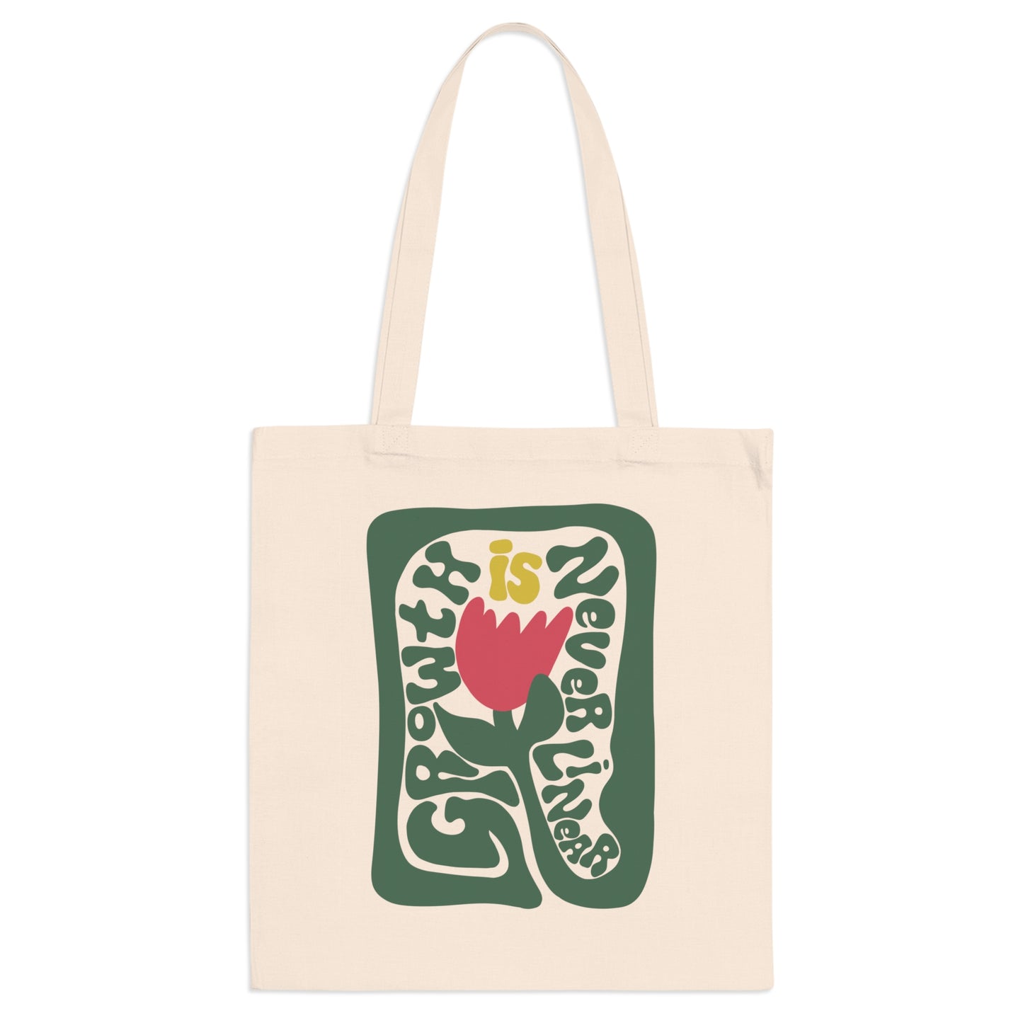 Growth is never linear Tote Bag