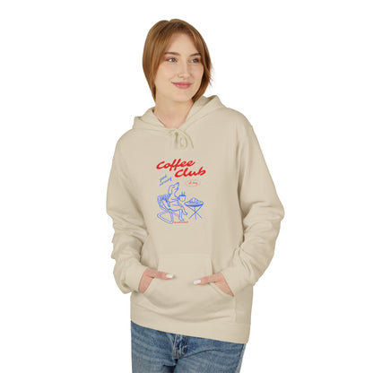 Landlocked Coffee Dog Club Front Print Hoodie