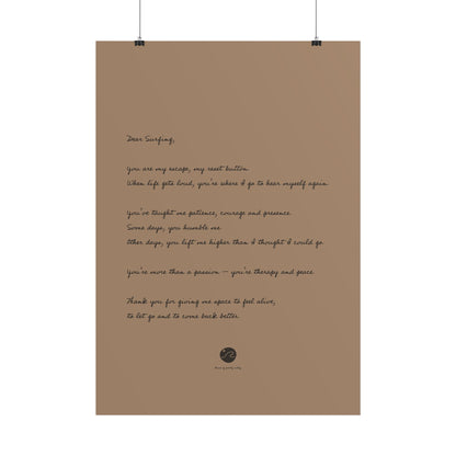 Loveletter to surfing Poster