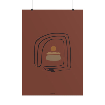 Twisted Surfboard Poster