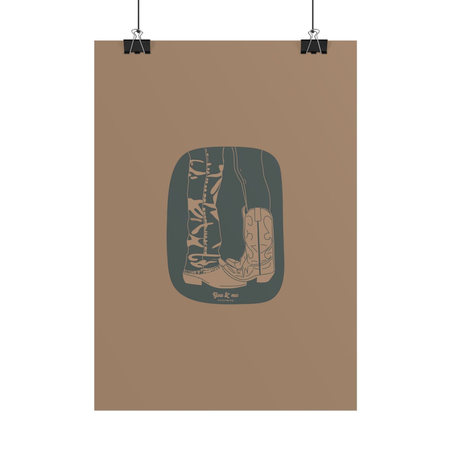 You & Me Cowboy Poster