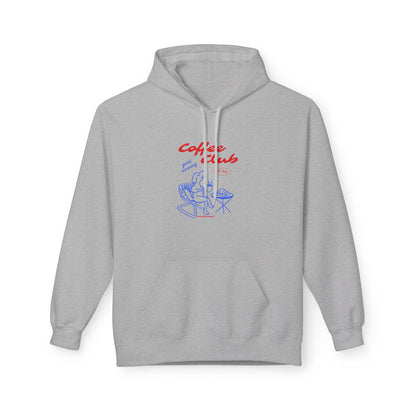 Landlocked Coffee Dog Club Front Print Hoodie