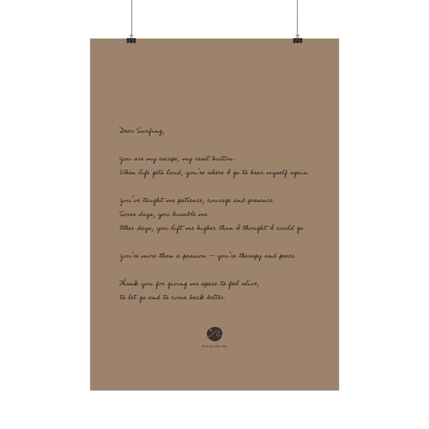 Loveletter to surfing Poster