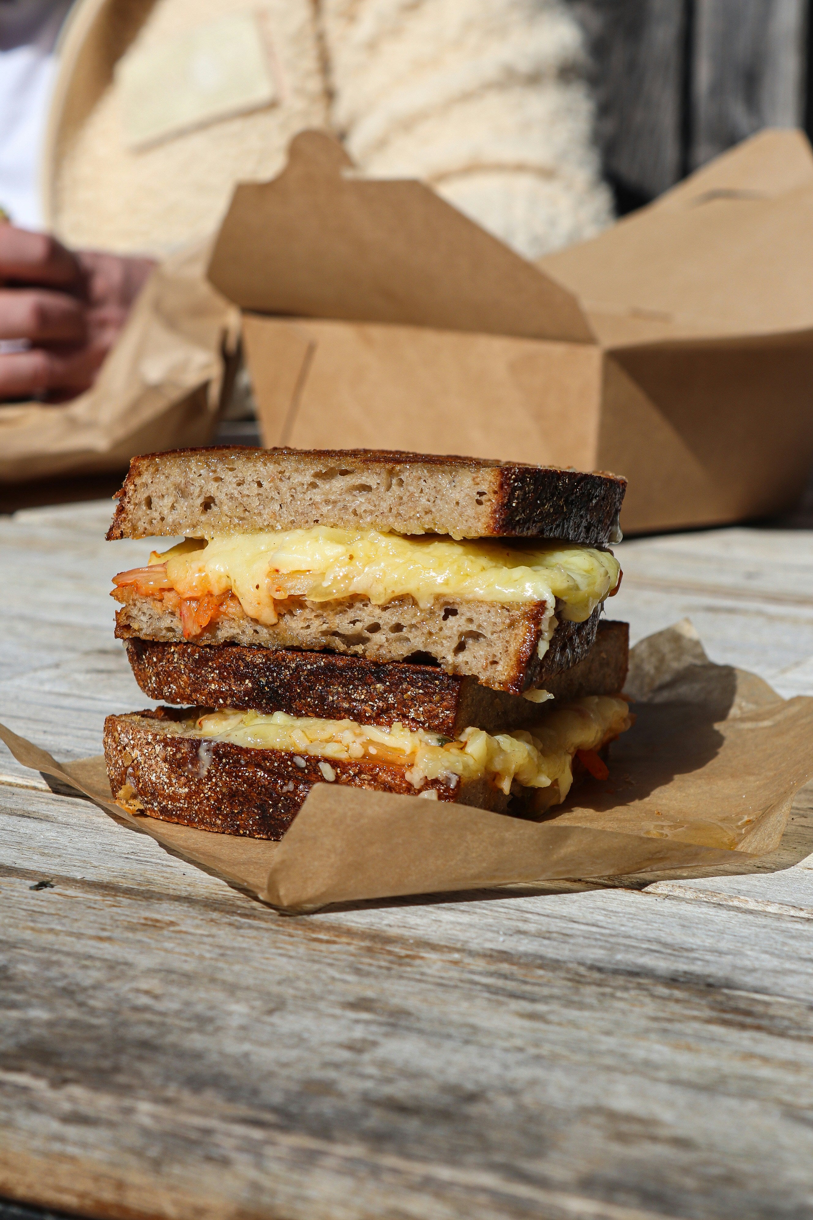 landlocked vienna grilled cheese sandwich